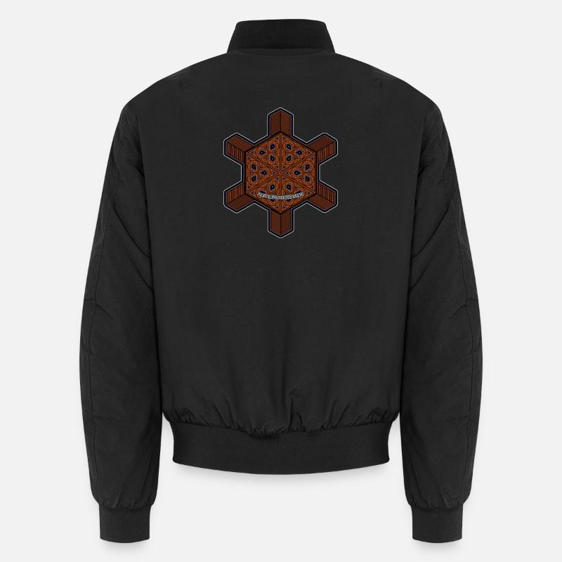 Fractal Evolution Mandala Goa Psy Rave Festival Bomber unisexe