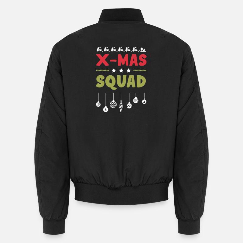 X-Mas Squad - Unisex Bomber Jacket - black