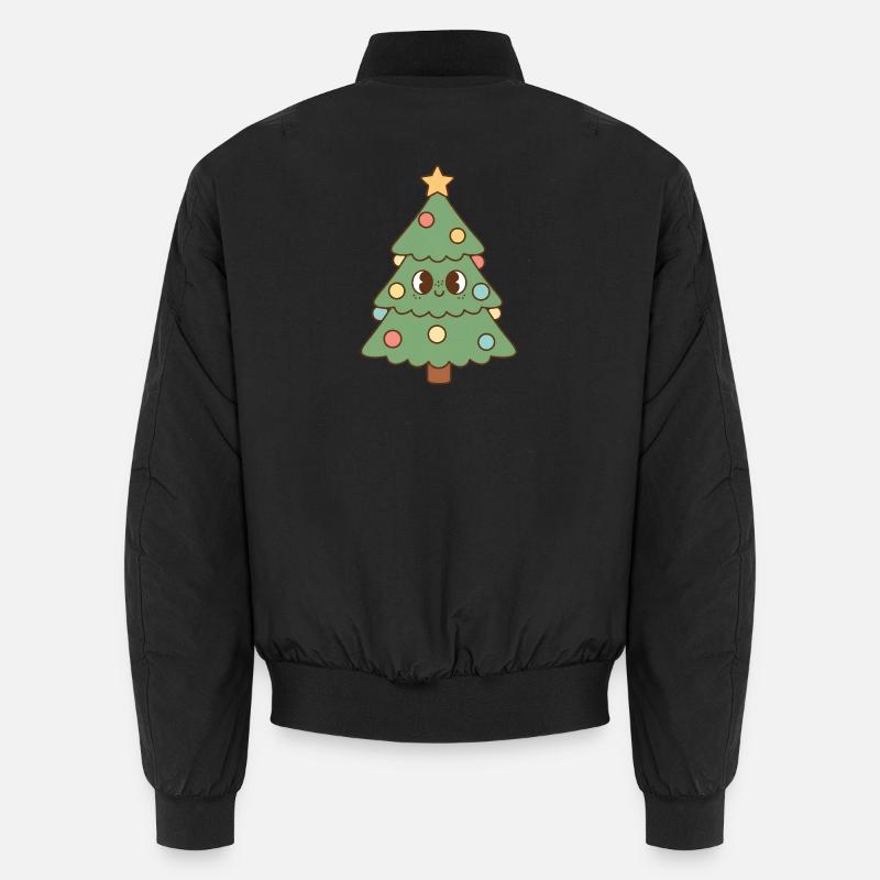 Christmas tree - Unisex Bomber Jacket - black