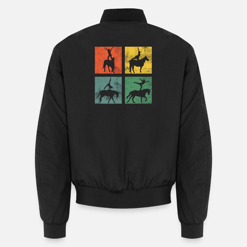 Voltige, équitation, équitation, gymnastique - Bomber unisexe - noir