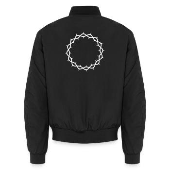 Couronne d’épines - Bomber unisexe - noir - Dos - AI Model Male 185 light (185cm)
