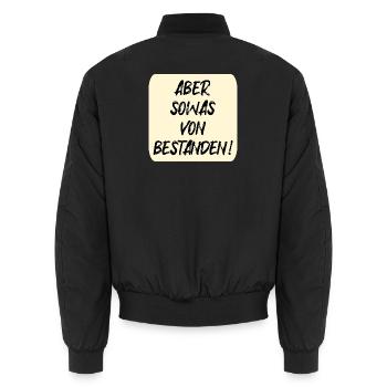 EXAMENS RÉUSSIS - Bomber unisexe - noir - Dos - AI Model Male 185 light (185cm)