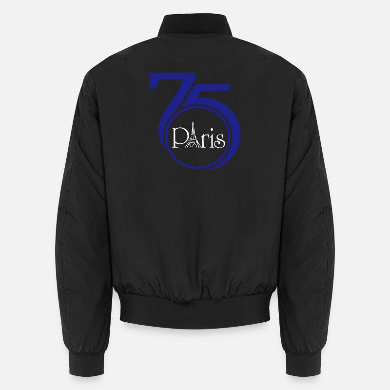 75 Paris - Unisex Bomber Jacket - black