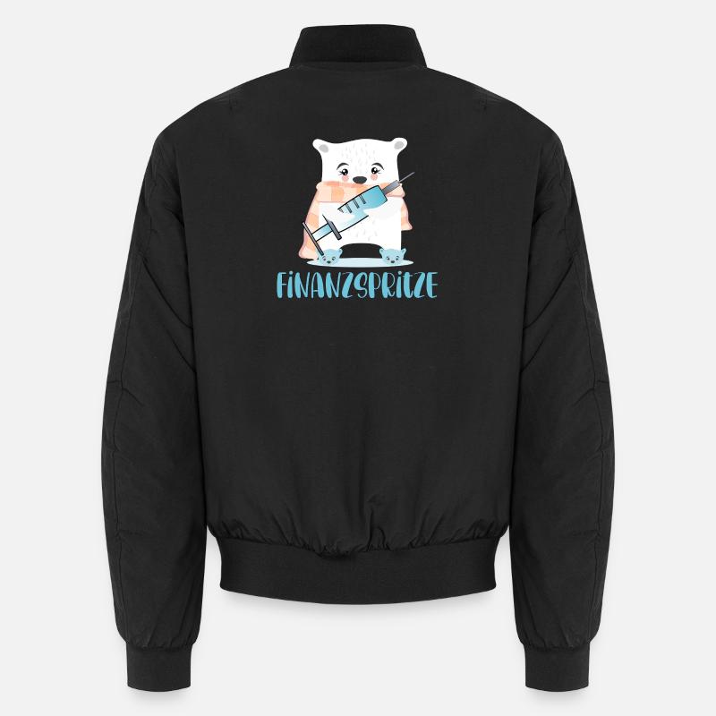 FINANZSPRITZE GELD BÄREN Unisex Bomberjacke