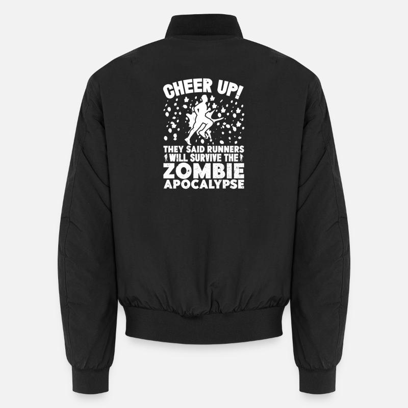 Marathon Runners Survive The Apocalypse Unisex Bomberjacke