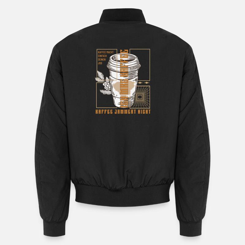Coffee just does its job retro Unisex Bomber Jacket