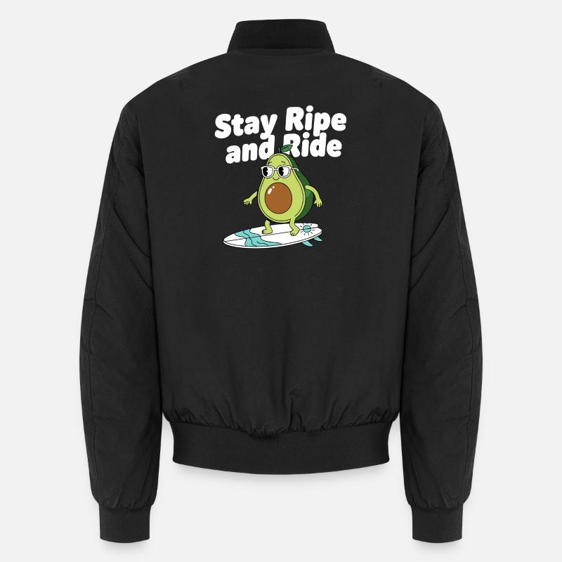 Stay Ripe Surf Avocado Unisex Bomberjacke