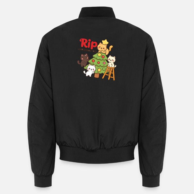 RIP Arbre de Noël Chats, Chatons Bomber unisexe