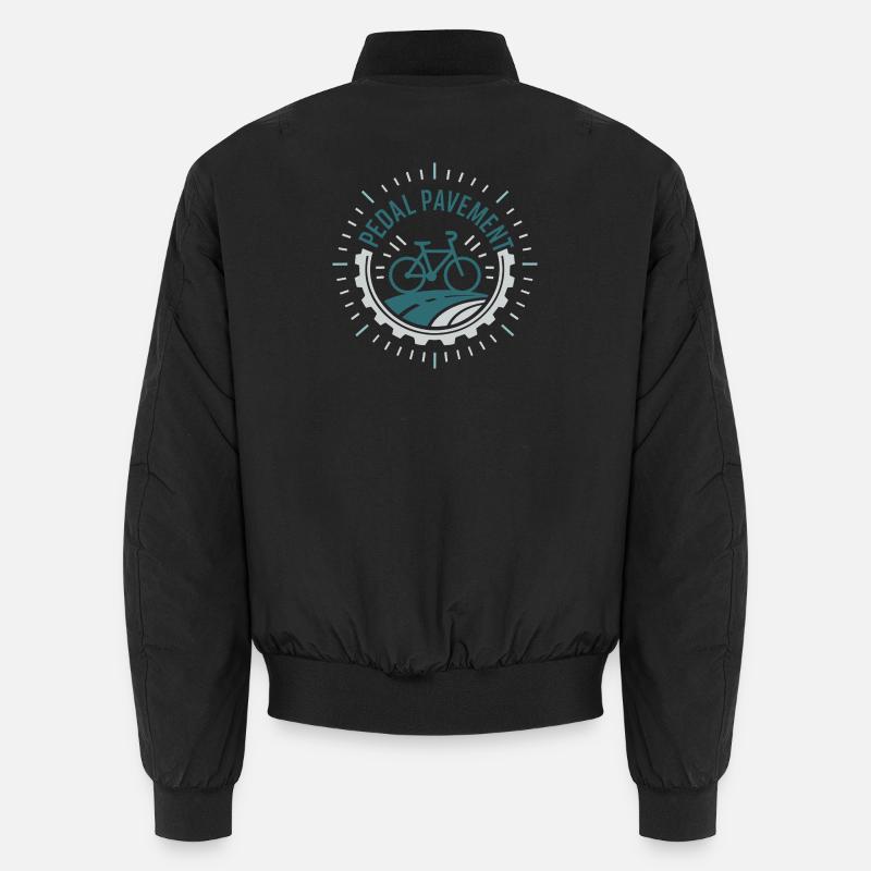 Pedal Pavement - Unisex Bomber Jacket - black