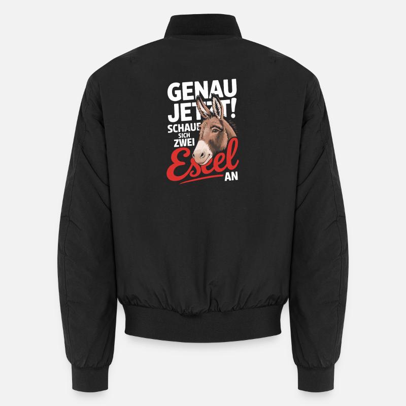 Right now look at two donkeys Funnier Unisex Bomber Jacket