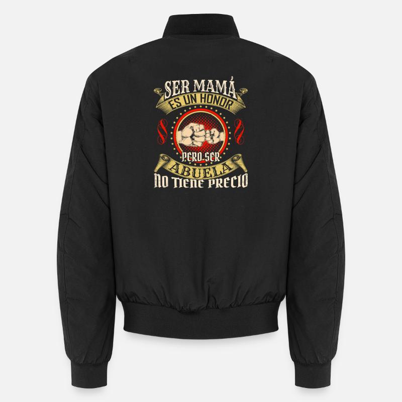 Ser Mama Es Un Honor Abuela Unisex Bomberjacke