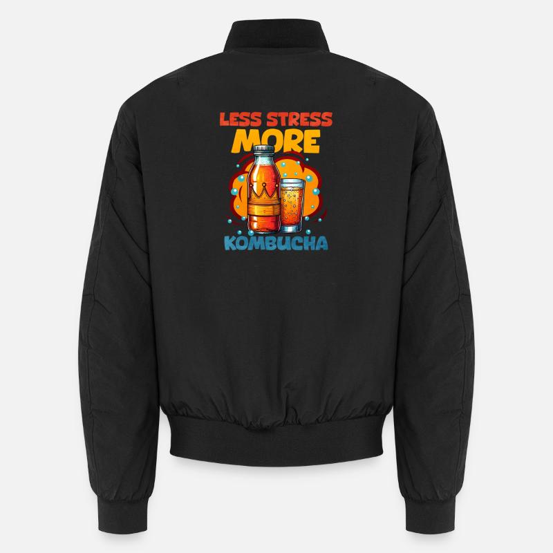 kombucha - Unisex Bomber Jacket - black