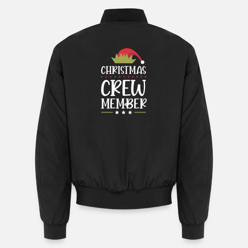 Weihnachten Crew Christmas - Unisex Bomberjacke - Schwarz