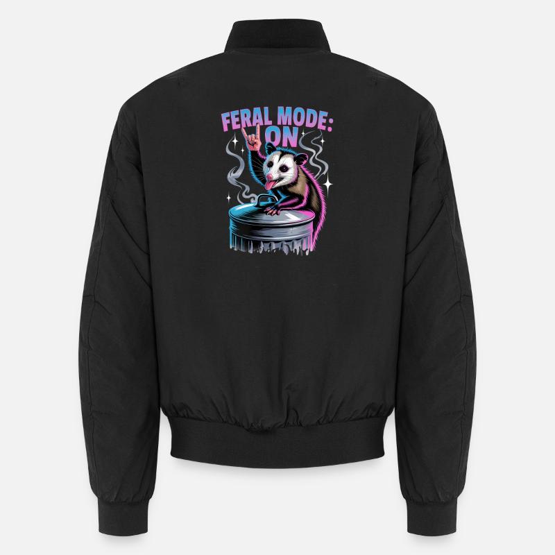 Funny Opossum Unisex Bomberjacke