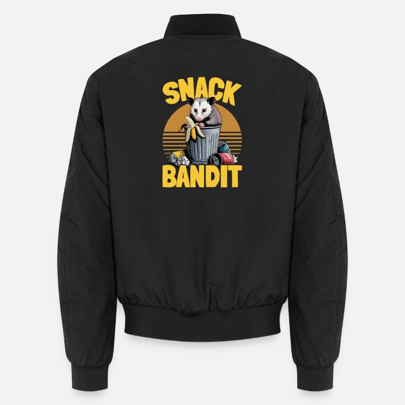 Funny Opossum - Unisex Bomberjacke - Schwarz