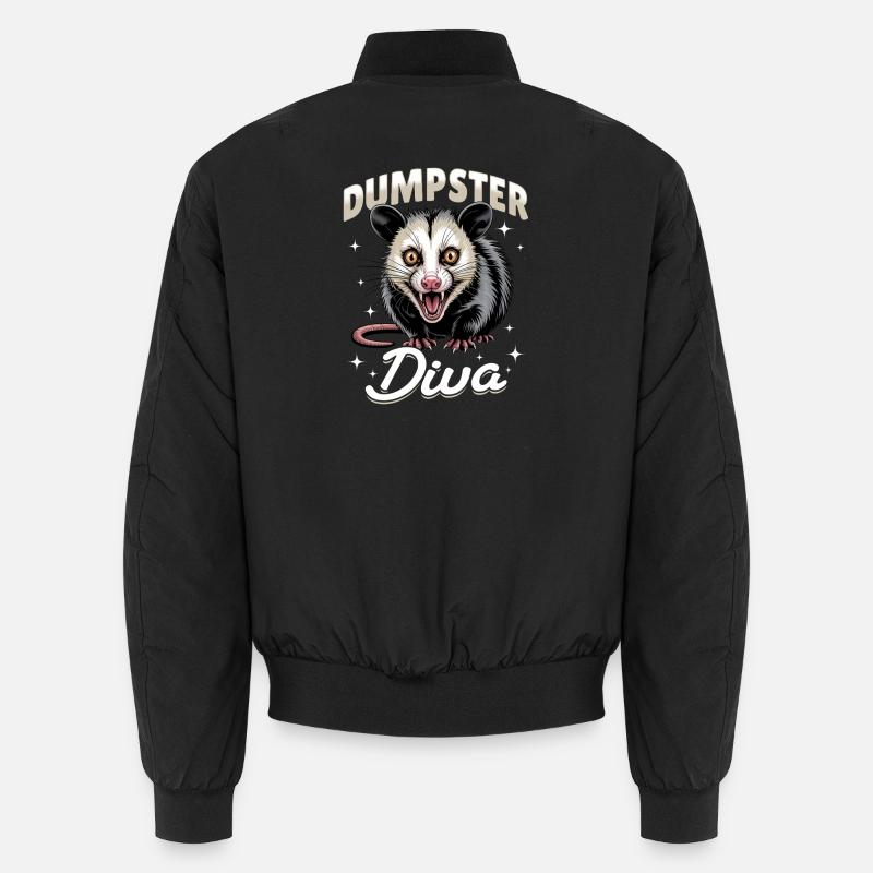 Funny Opossum Unisex Bomberjacke