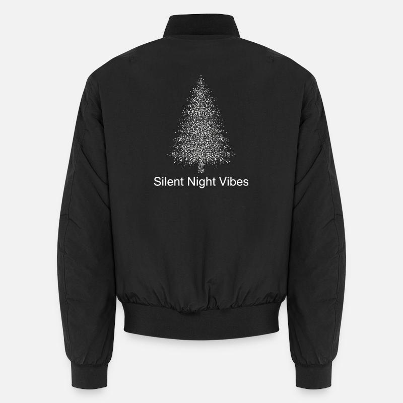 Stille Nacht Vibes - Baum Silhouette Unisex Bomberjacke