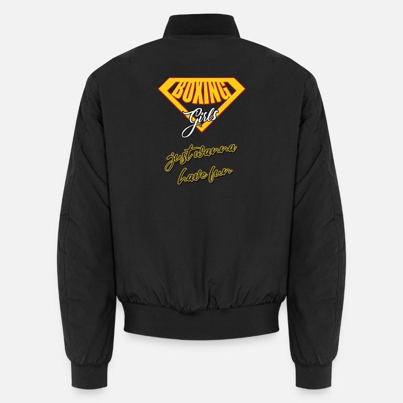 Boxeuse Fille - Bomber unisexe - noir