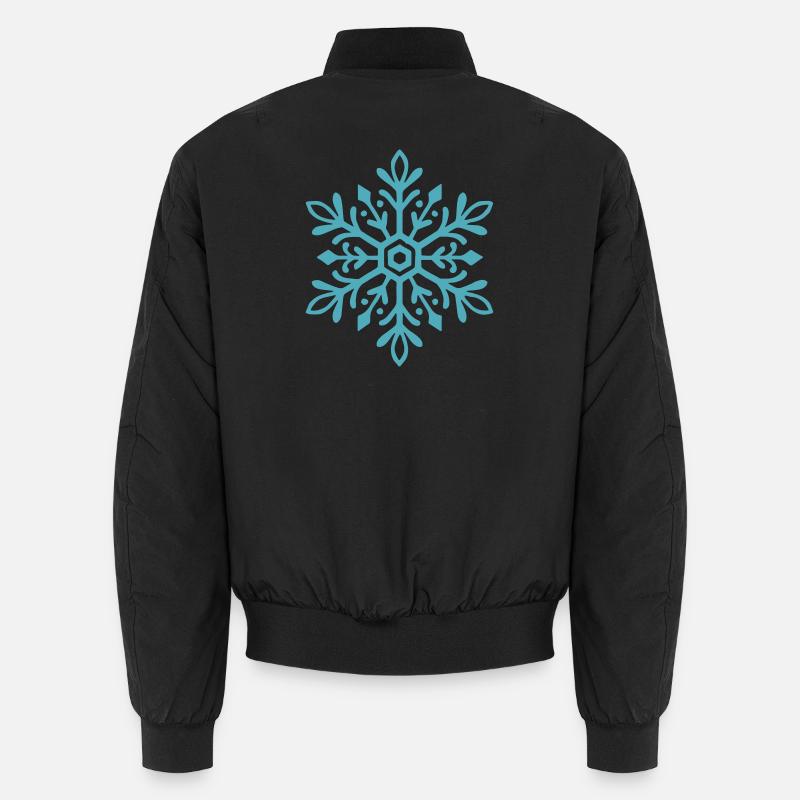 Flocon de neige | Montagne  | Ski | Snowboard Bomber unisexe