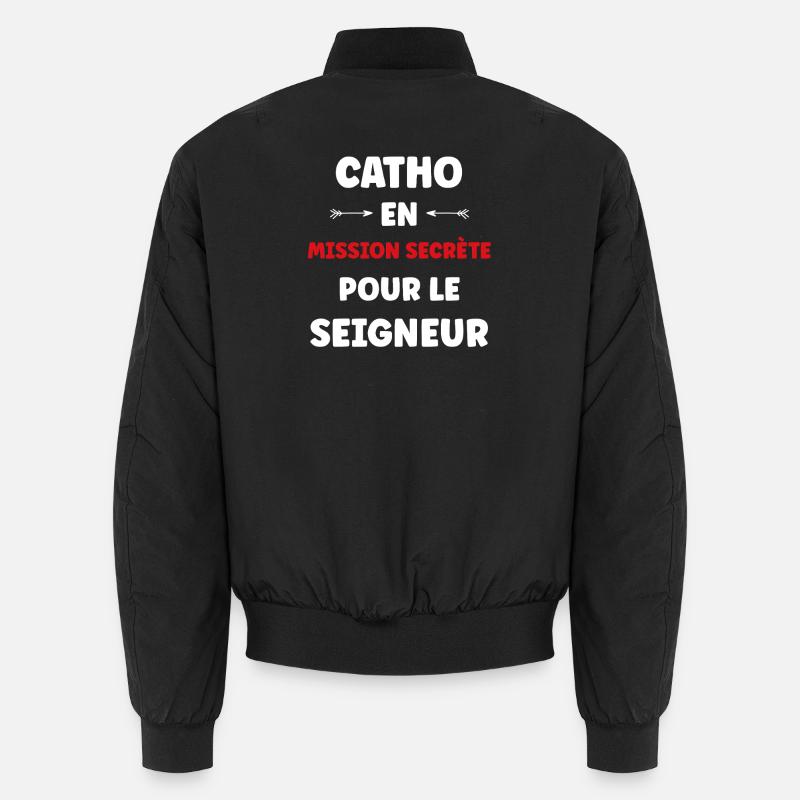 Catholic - Unisex Bomber Jacket - black