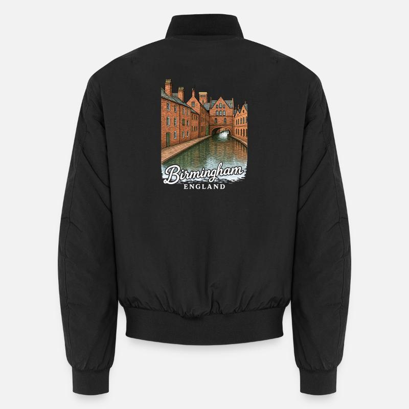 Birmingham England - Unisex Bomberjacke - Schwarz