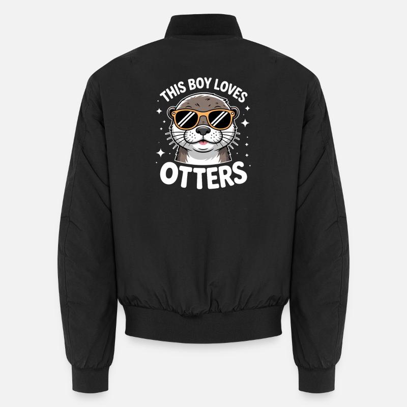 Otter Saying Guys Funny Otter Gift Unisex Bomber Jacket