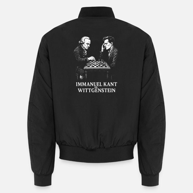 Duel d’échecs Kant vs Wittgenstein Bomber unisexe