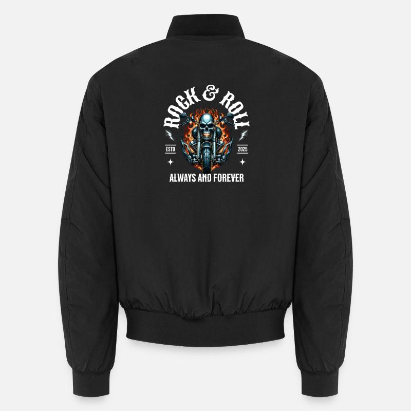 Rock and Roll Always and Forever Rockabilly 2025 Unisex Bomberjacke