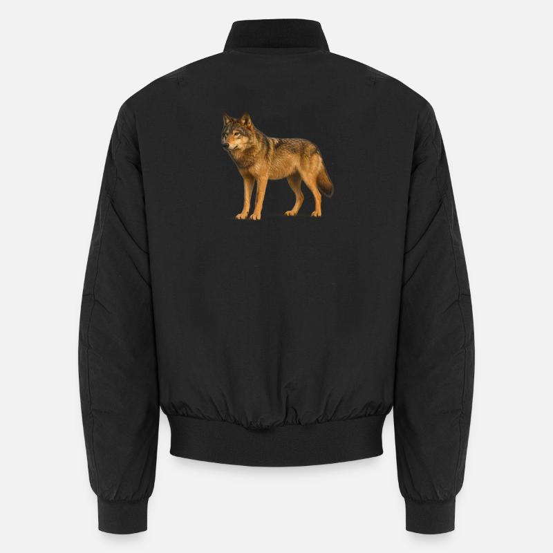 Wolf in Wilderness Unisex Bomber Jacket