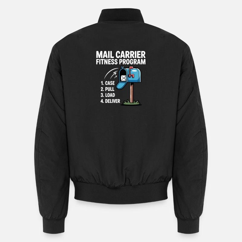 Lustiger Postbote Postbote I Fitness Programm Post Unisex Bomberjacke