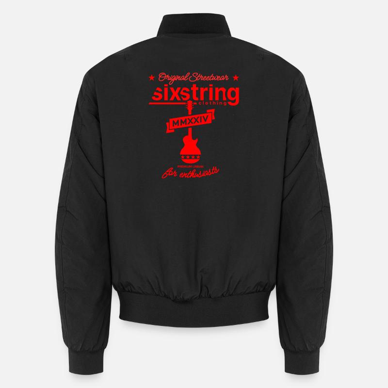 Six-string streetwear - Unisex Bomber Jacket - black