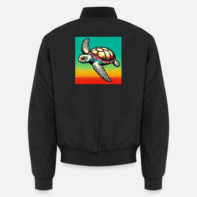 Schildkröte Unisex Bomberjacke
