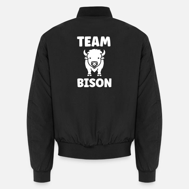 Bison - Bomber unisexe - noir