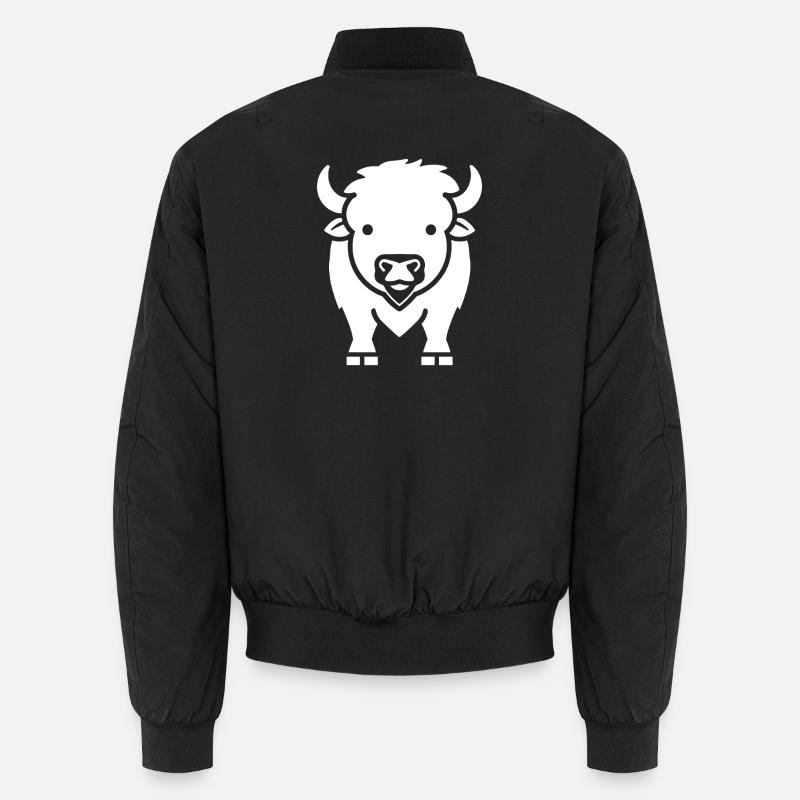 Bison - Bomber unisexe - noir