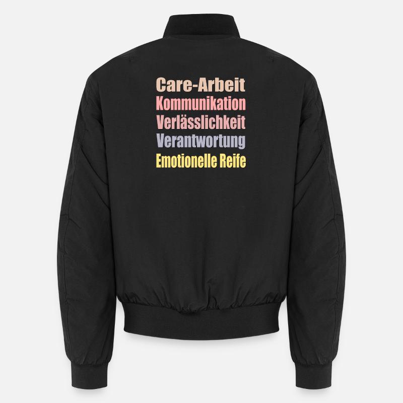 Beziehung Partnerschaft Liebe - Unisex Bomberjacke - Schwarz