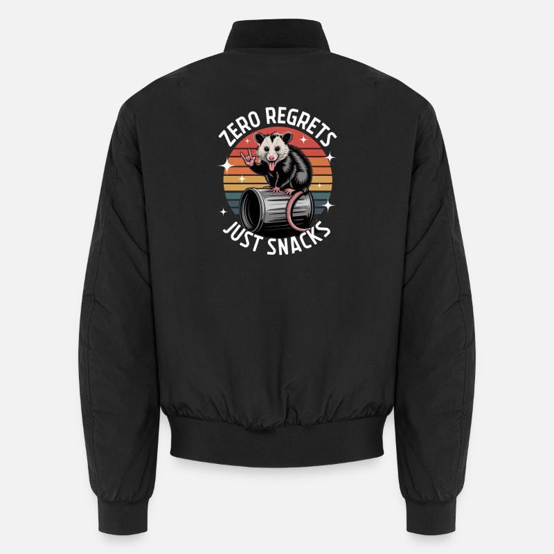 Funny Opossum - Unisex Bomber Jacket - black