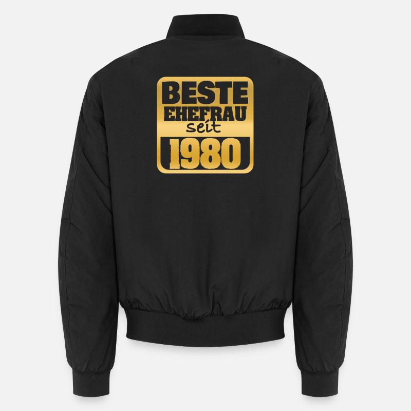 1980 - Unisex Bomber Jacket - black