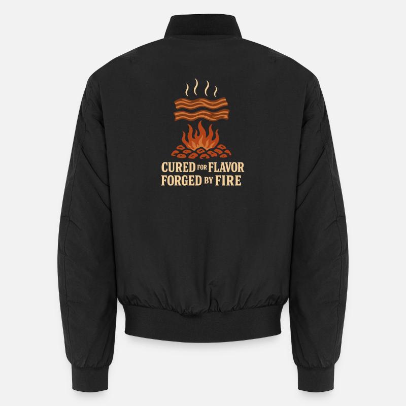 Meat Smoker Jerky Maker Bbq - Unisex Bomber Jacket - black