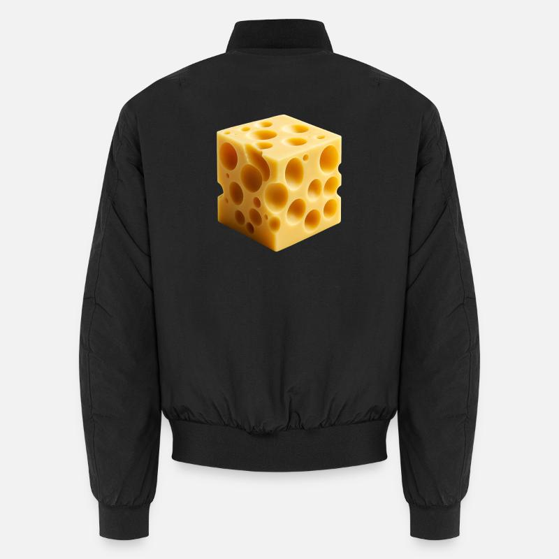 Cheese Costume - Unisex Bomber Jacket - black