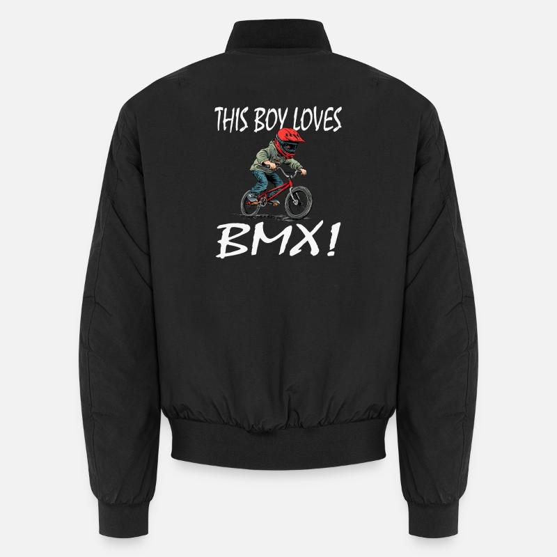 This Kid Loves BMX Unisex Bomber Jacket
