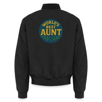 Das beste Tantenpflaster der Welt - Unisex Bomberjacke - Schwarz - Hinten - AI Model Male 185 light (185cm)