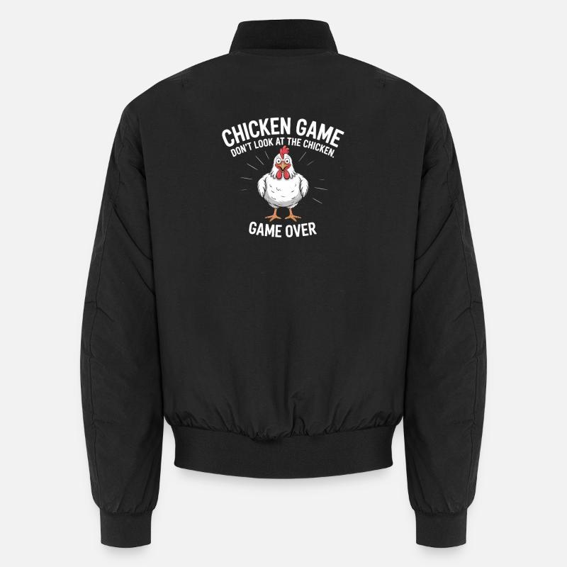Jeu de poulet Ne regardez pas le jeu de poulet terminé Bomber unisexe