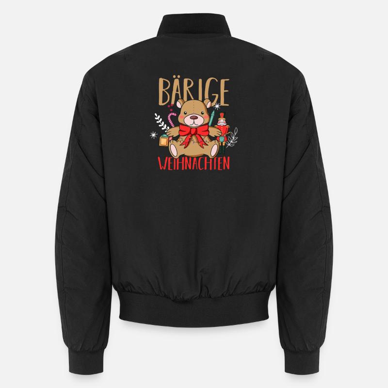Weihnachtsmann Bär Weihnachtszeit Weihnachts Unisex Bomberjacke