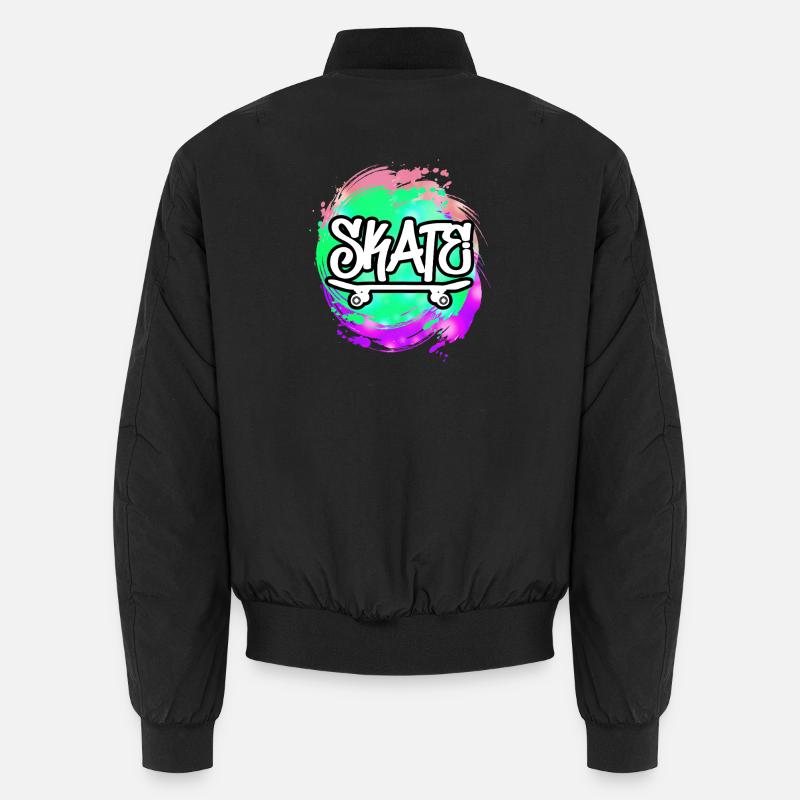 skateboard skate - Unisex Bomberjacke - Schwarz
