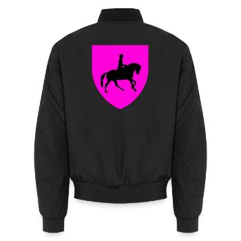 Chevaux - Bomber unisexe - noir - Dos - AI Model Male 185 light (185cm)