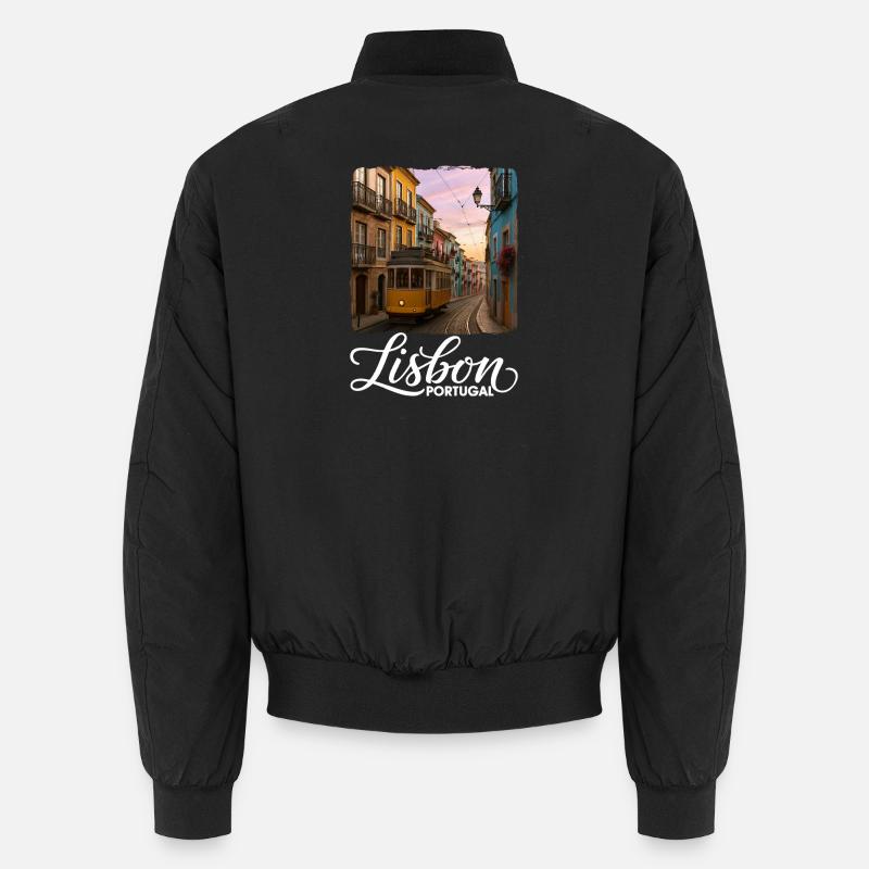 Lisbonne - Bomber unisexe - noir