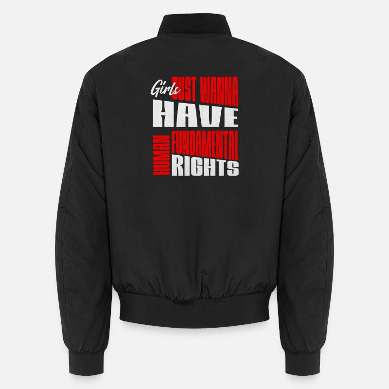Frauenrechte Fundamental rights Layout - Unisex Bomberjacke - Schwarz