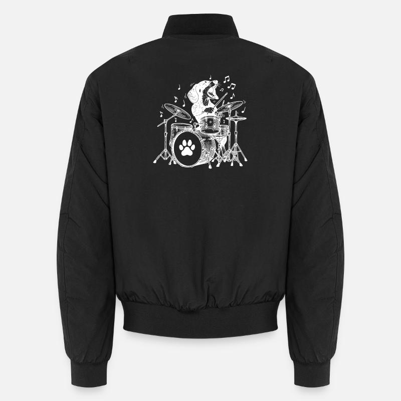 Teckel musical Batteur Bomber unisexe