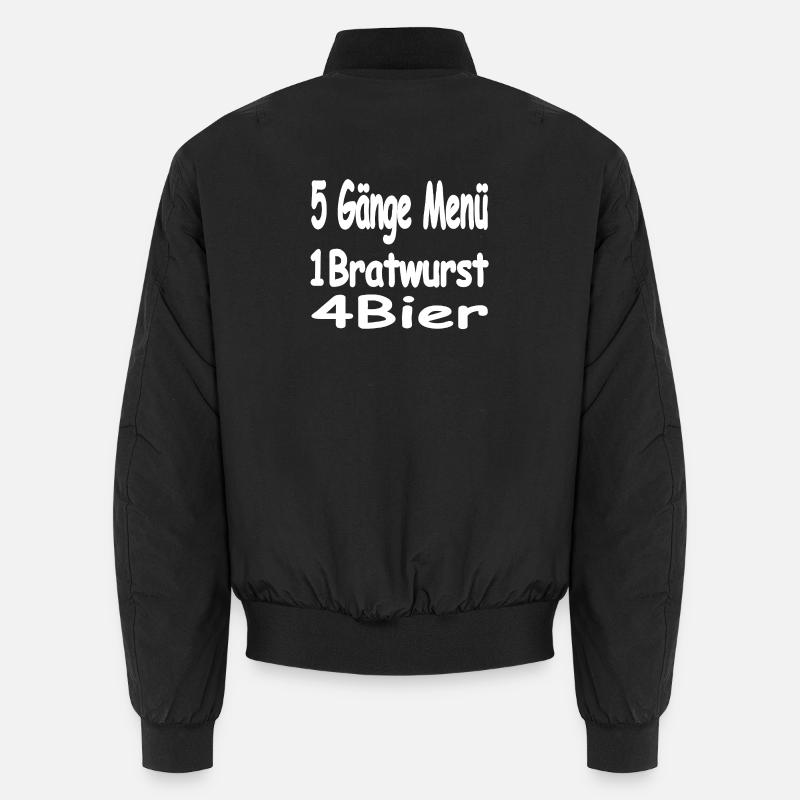 Bier - Unisex Bomberjacke - Schwarz
