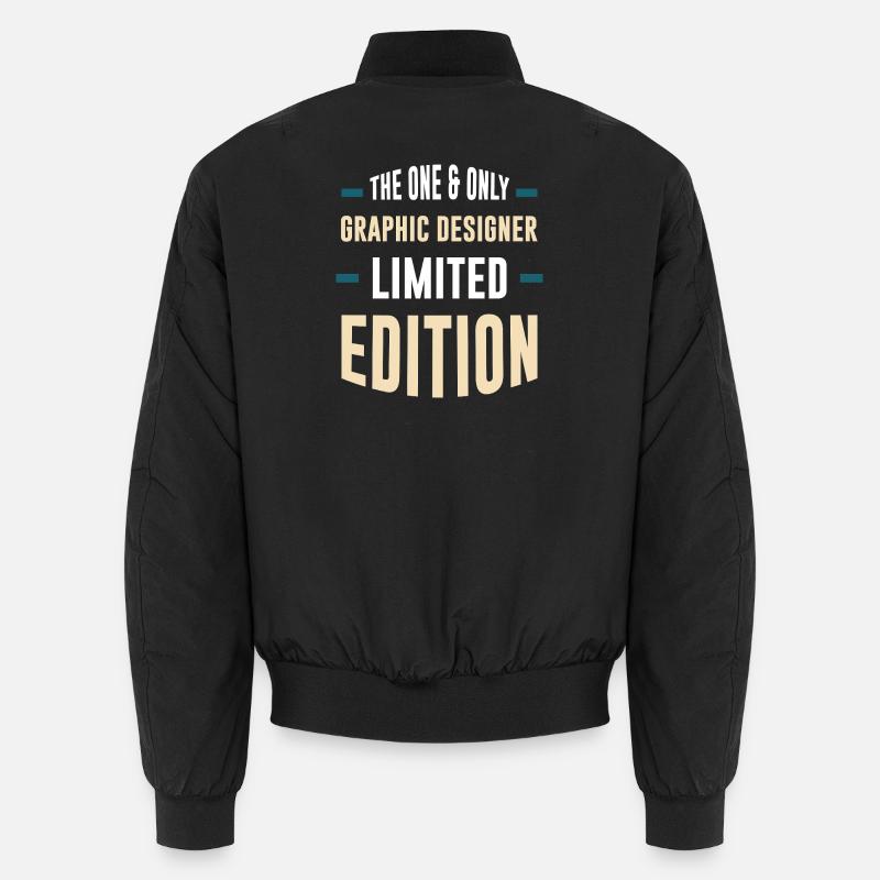 Conception graphique en édition limitée - Bomber unisexe - noir